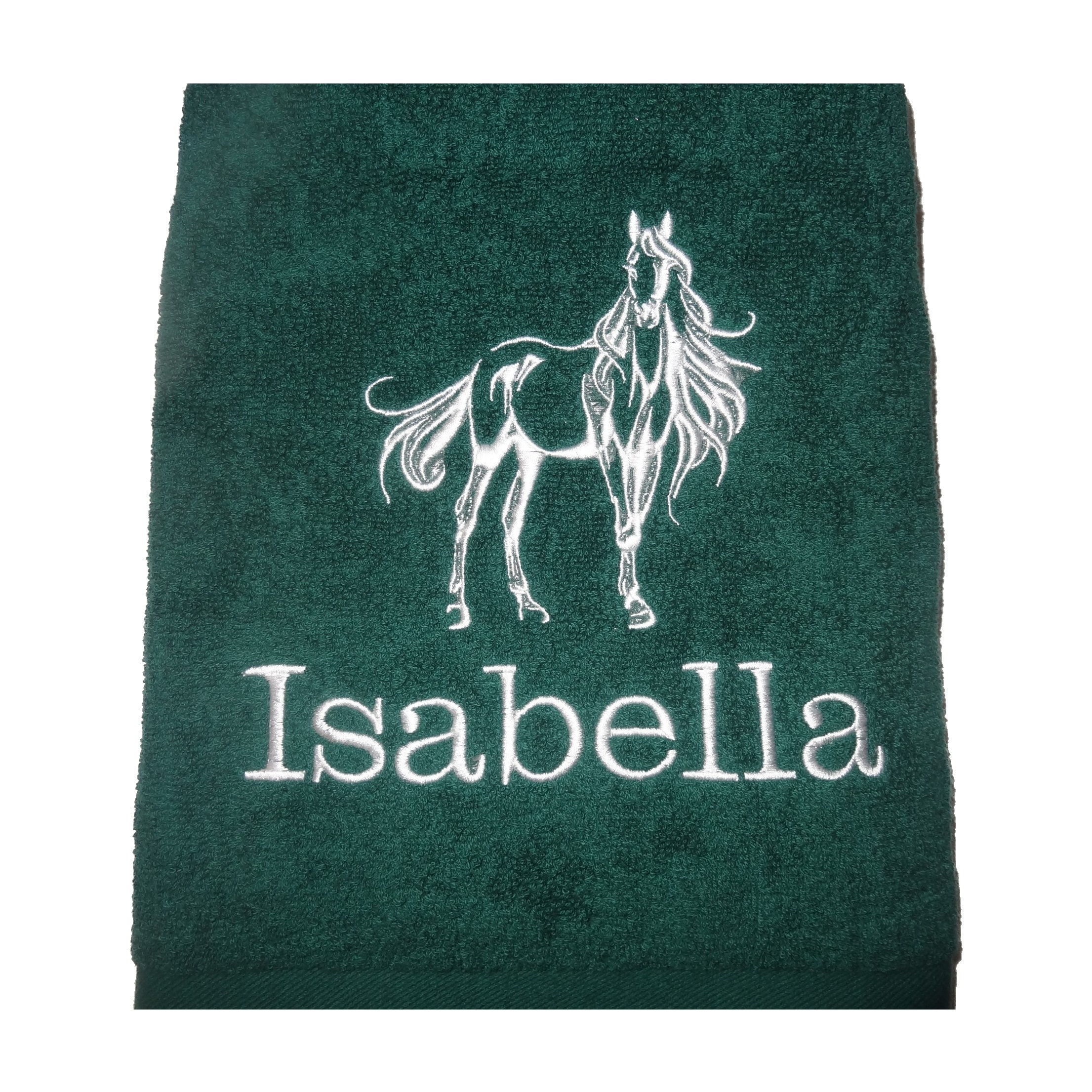 Personalised Horse Bath Towel Beautifully Embroidered Gift 0 Etsy
