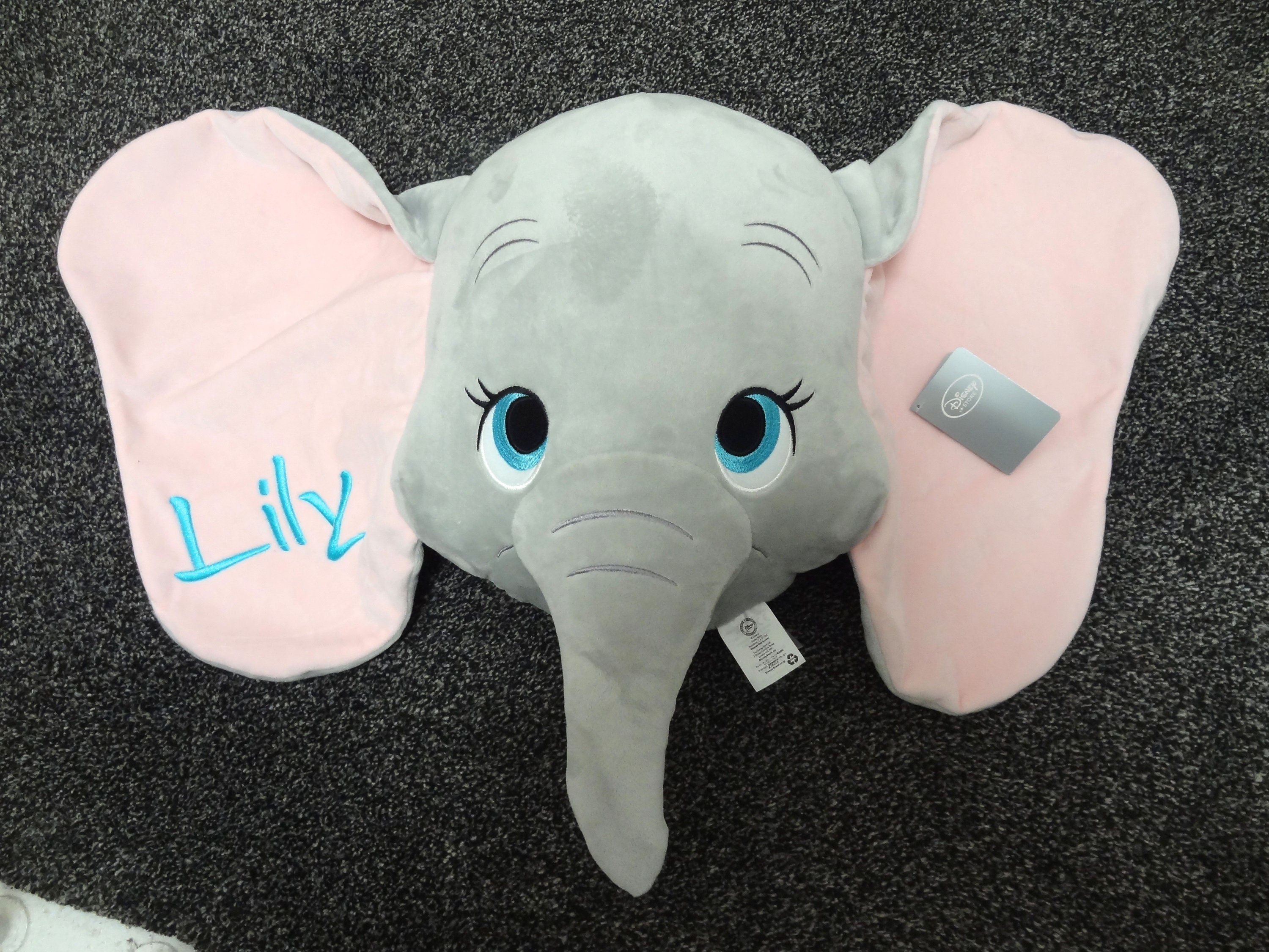 Personalised Large Dumbo Teddy Cushion Beautifully Etsy