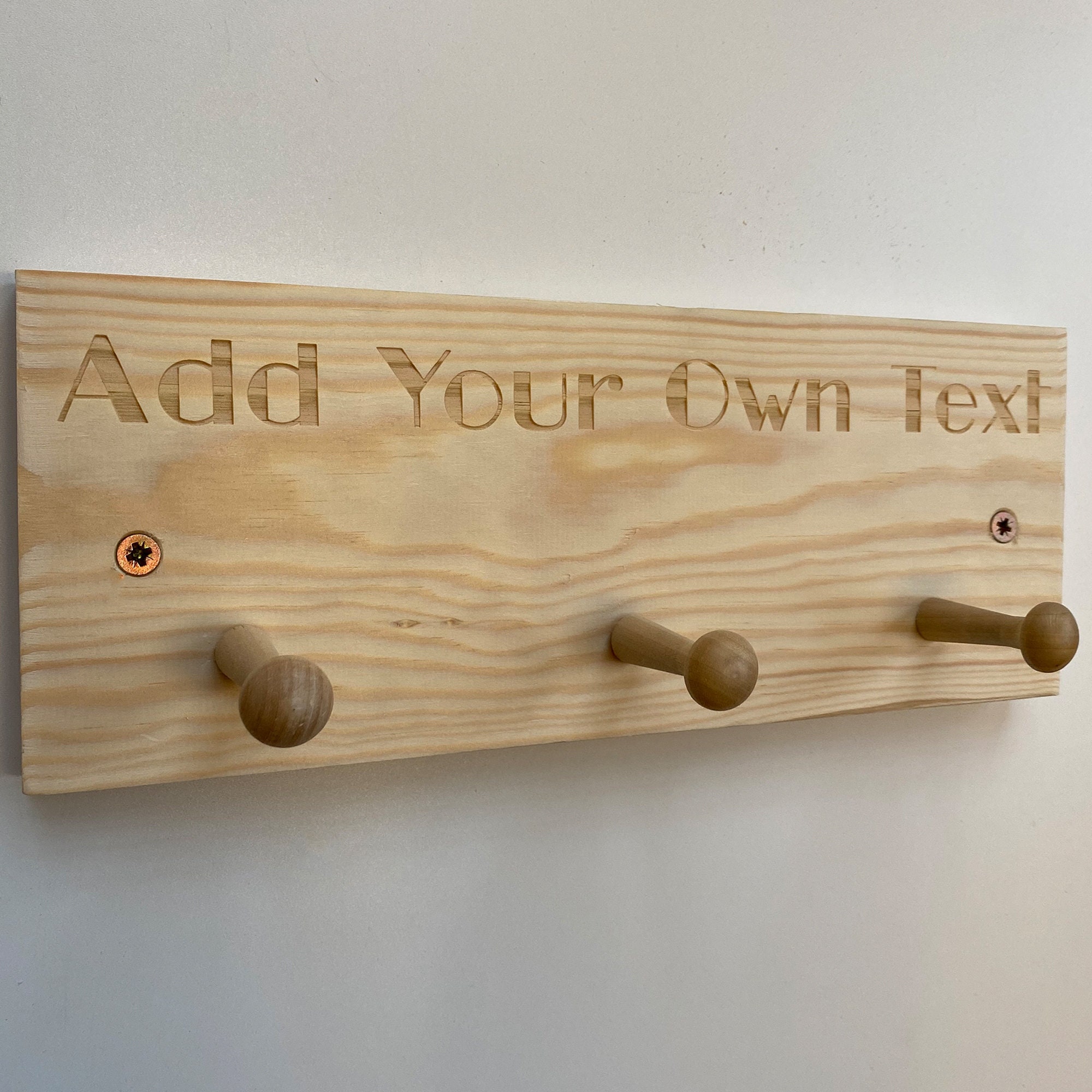 Coat Rack Kid's Clothes Peg Rack Personalised Wall Etsy UK