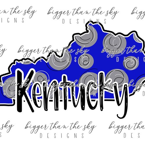 Kentucky Floral Pattern PNG Sublimation Digital Download - Etsy