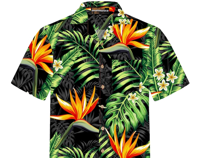 Hawaiian Bird Floral Print Men's Sweatshirt