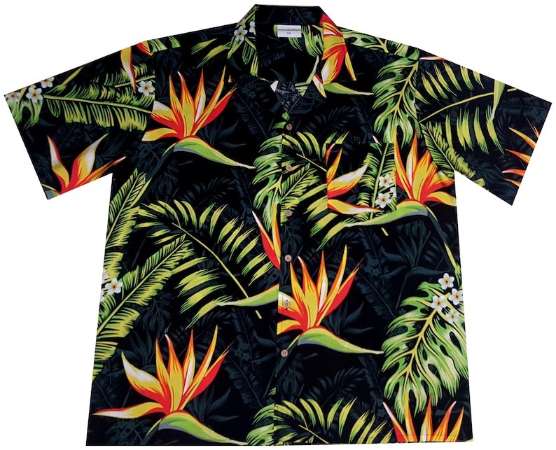 6XL Hawaiihemd Hawaihemd Hawaiishirt orange Hawaii Hemd Hawaiian Paradise S
