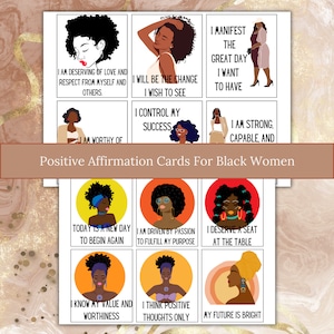 Regalo Juneteenth / Biglietti di affermazione positiva - Scatena la tua magia interiore: biglietti di affermazione motivazionali per l'emancipazione delle donne nere