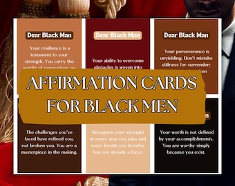 Cartes de vœux pour hommes noirs : amour de soi et émancipation (téléchargement numérique) Offrez à lui (ou à vous-même) l'amour de soi et l'émancipation