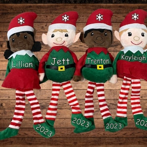 Personalized Christmas Elf Plush: Holiday Cuddle Buddy