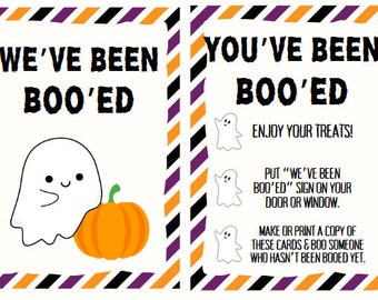 Halloween Boo Basket Tags: Neighbor Gift (Digital Download)