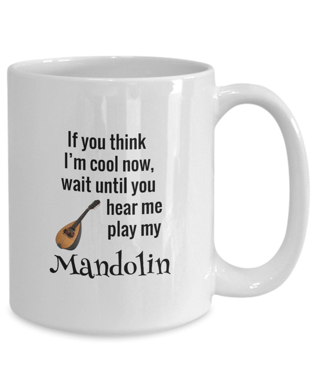 Mandolin Coffee Mug Cool Regalo para los músicos italianos de Mandolin