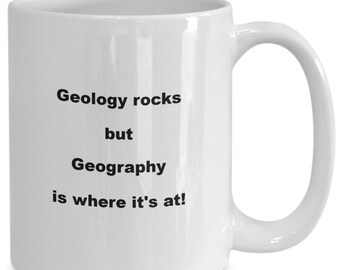 Lustige Geographie Geologie Kaffeebecher Geschenk für Pun Liebhaber Geologen Geographie Schüler Lehrer