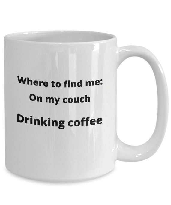 Coffee Lovers Mug Gift For Coffee Lovers Couch Potato Gifts Etsy