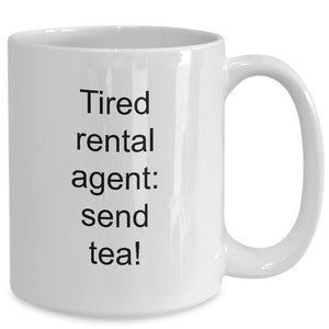 Rental agent mug rental agent gift mug humor mug