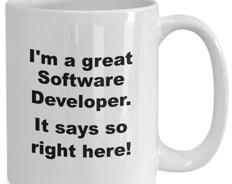Software Developer Coffee Mug Gift for Software Engineers Programmers