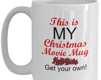 Mein Weihnachtsfilm Kaffeebecher Geschenk für Urlaub FilmLiebhaber