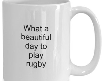 Rugby-Becher-Geschenk-Idee für Rugby Spieler Trainer Rugby Ventilator Kaffee Tasse