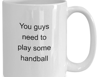 Handball Becher Kaffeebecher Geschenk für Handball-Spieler-Trainer