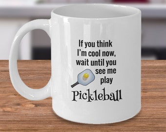 Pickleball Coffee Mug Cool Gift for Pickleball Players Fans Coaches