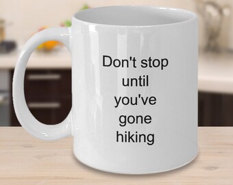 Wandern Kaffee Tasse Geschenk für Wanderer Wanderung Becher