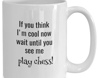 Chess Coffee Mug Cool Gift for Players Masters Coaches