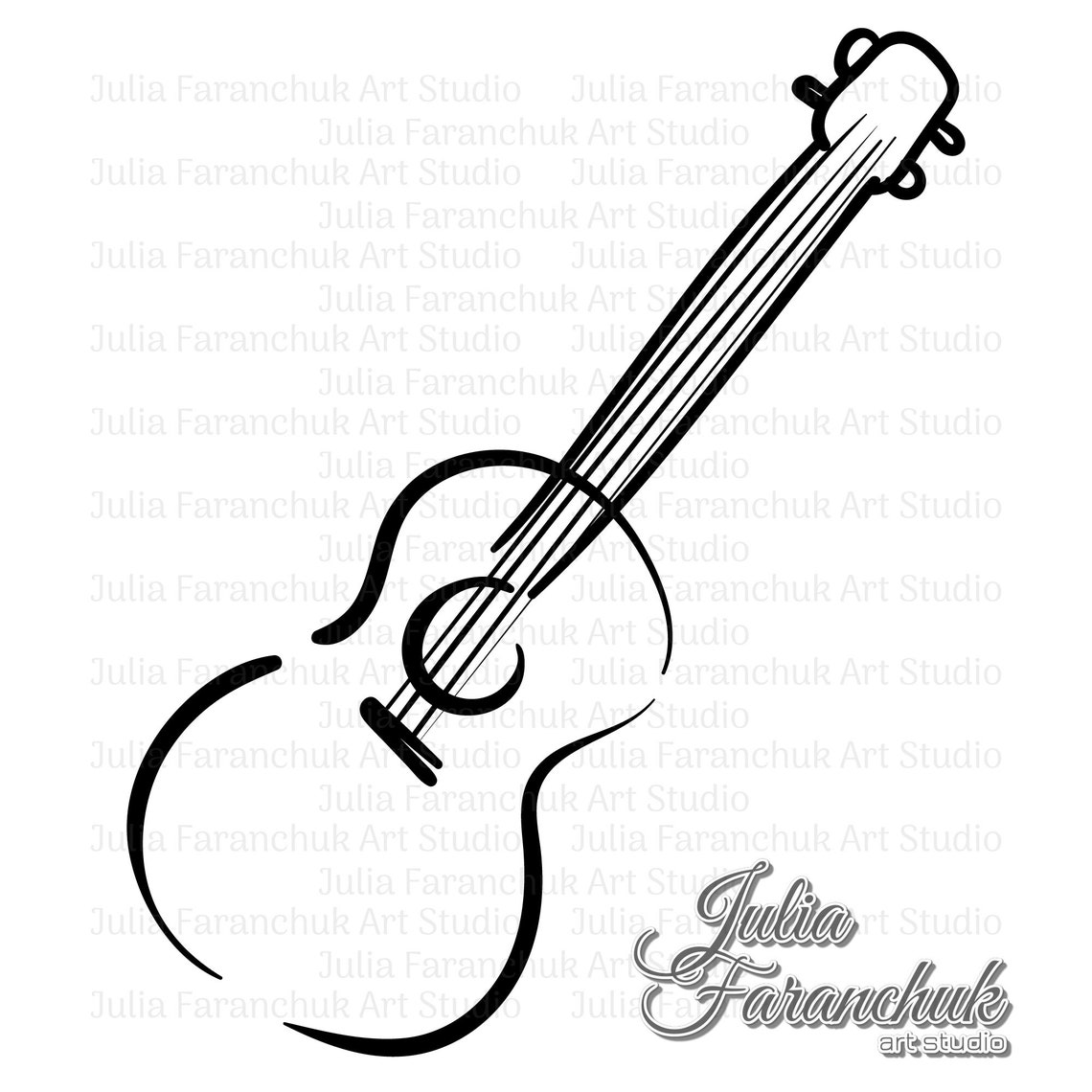 Ukulele SVG Ukulele Clipart Ukulele Stickers Ukulele Logo Etsy