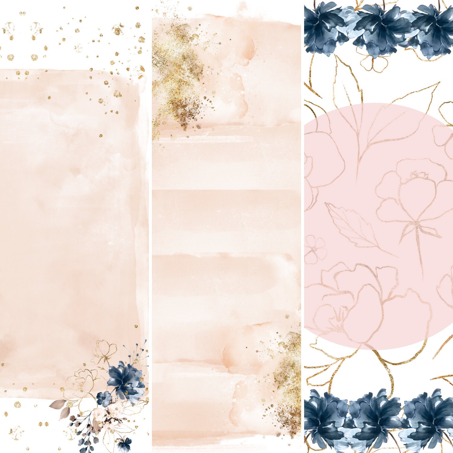 Blush &amp; Denim Instagram Story Template Instagram Template | Etsy