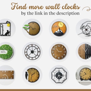 Bird Wall Clock, Unique Wall Clock, Wooden wall clock, Silent Oversize Clock, Housewarming Gift Bird Theme, Wood Clocks for Wall Unique image 8