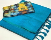 Plain soft silk saree, print blouse, designer saree, saree blouse, saree for women, Sari, sarees, sarees