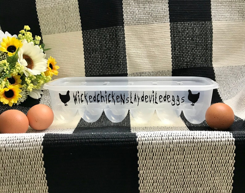 Reusable Plastic Egg Cartons Personalized Egg Carton Gift Etsy