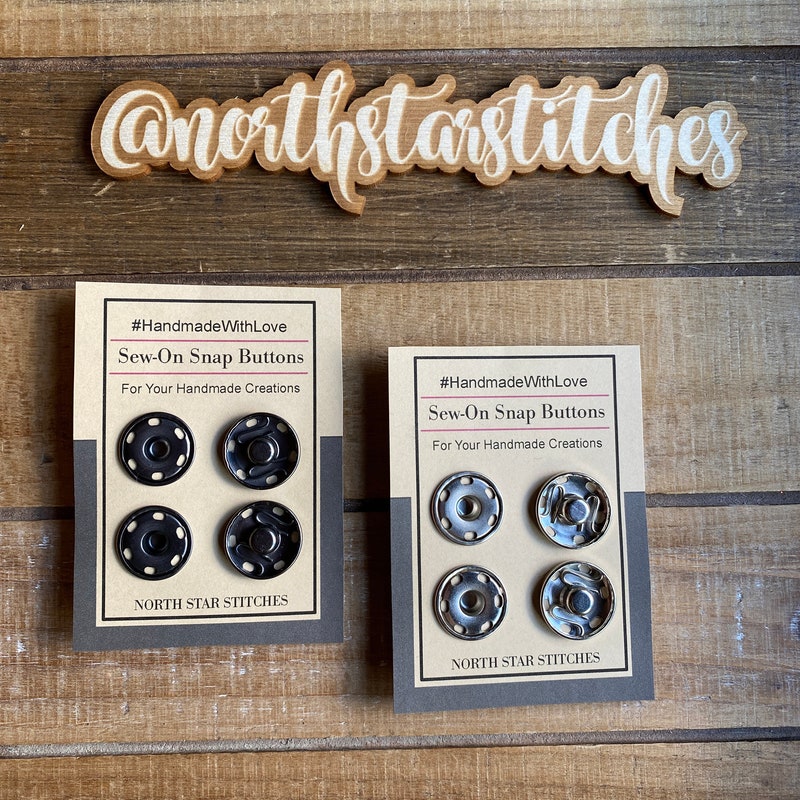 Black Snap Buttons - Etsy