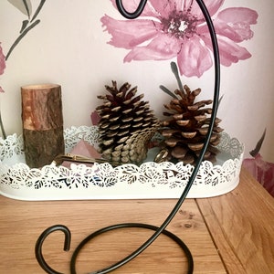 6 Pcs Black Iron Frame Stand for Terrarium Succulent / Glass Bulb DIY miniature