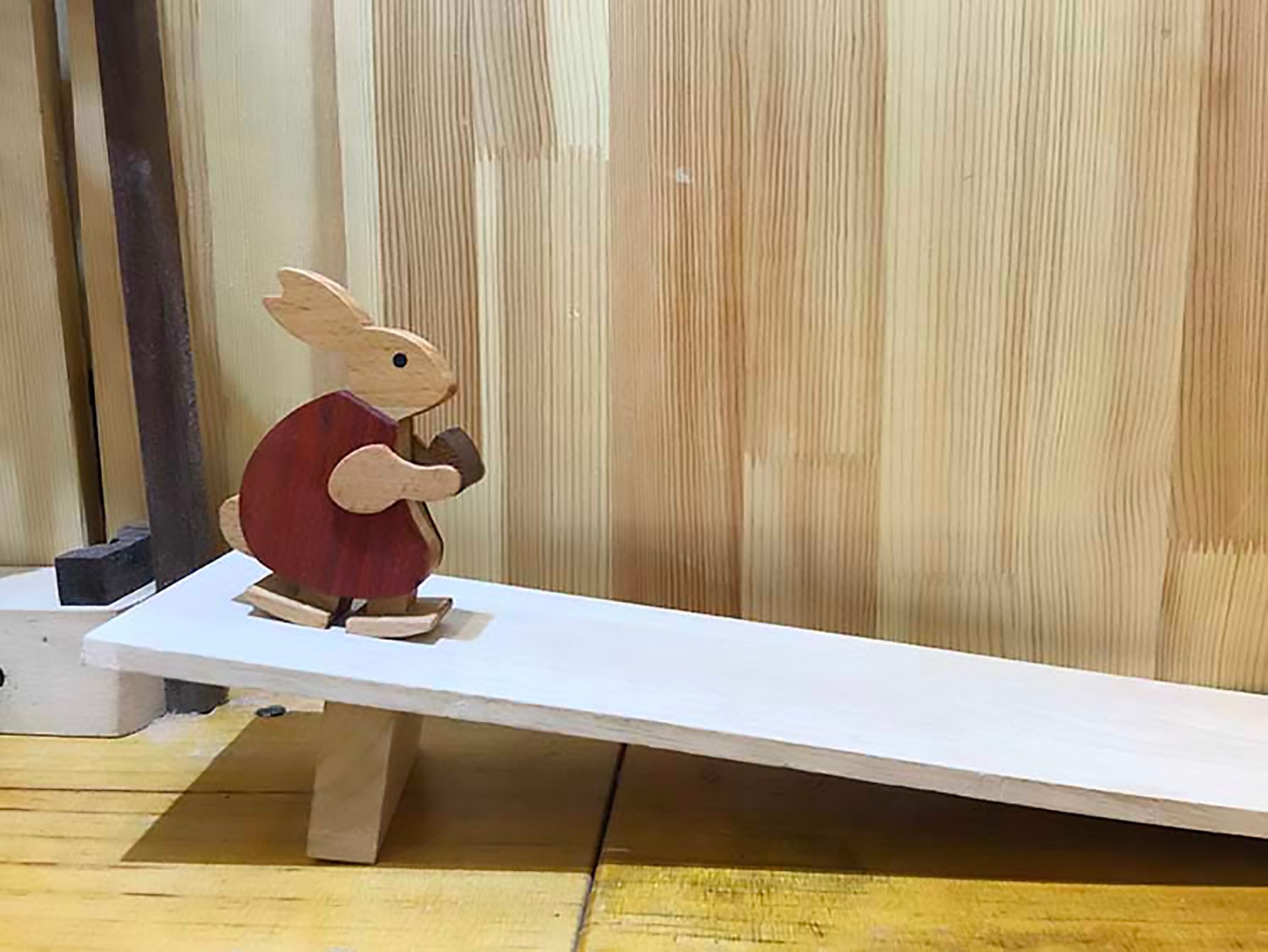 Ramp Walker Toy Wooden Ramp Walker Rabbit Wood Animal Toys Etsy UK