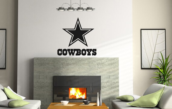 Ncaa Dallas Cowboys Wall Vinyl Decal Football Sticker And Team Logo Emblem Home Decor Game Room Man Cave Bar Football Mural Art