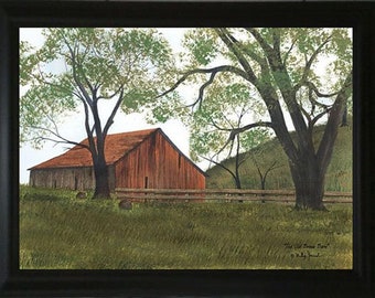 The Old Brown Barn - Framed Art By Billy Jacobs