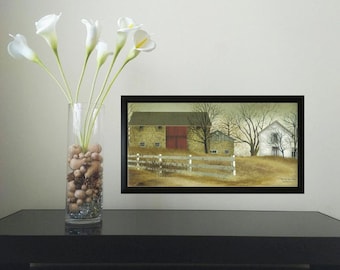 The Old Stone Barn - Framed Art By Billy Jacobs