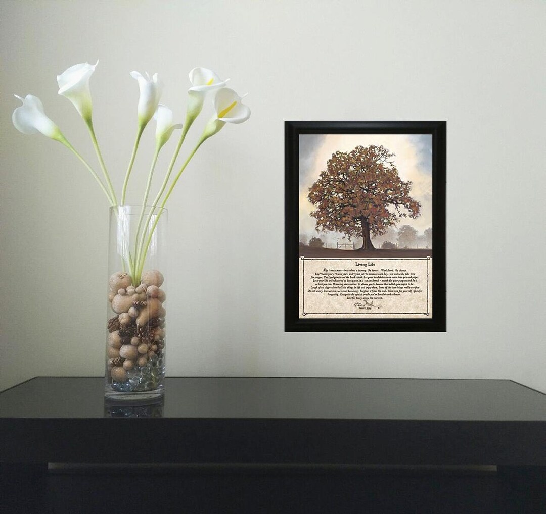 Fall Living Life Framed Art by Bonnie Mohr Etsy