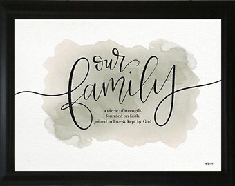 Our Family - Framed Art By Imperfect Dust