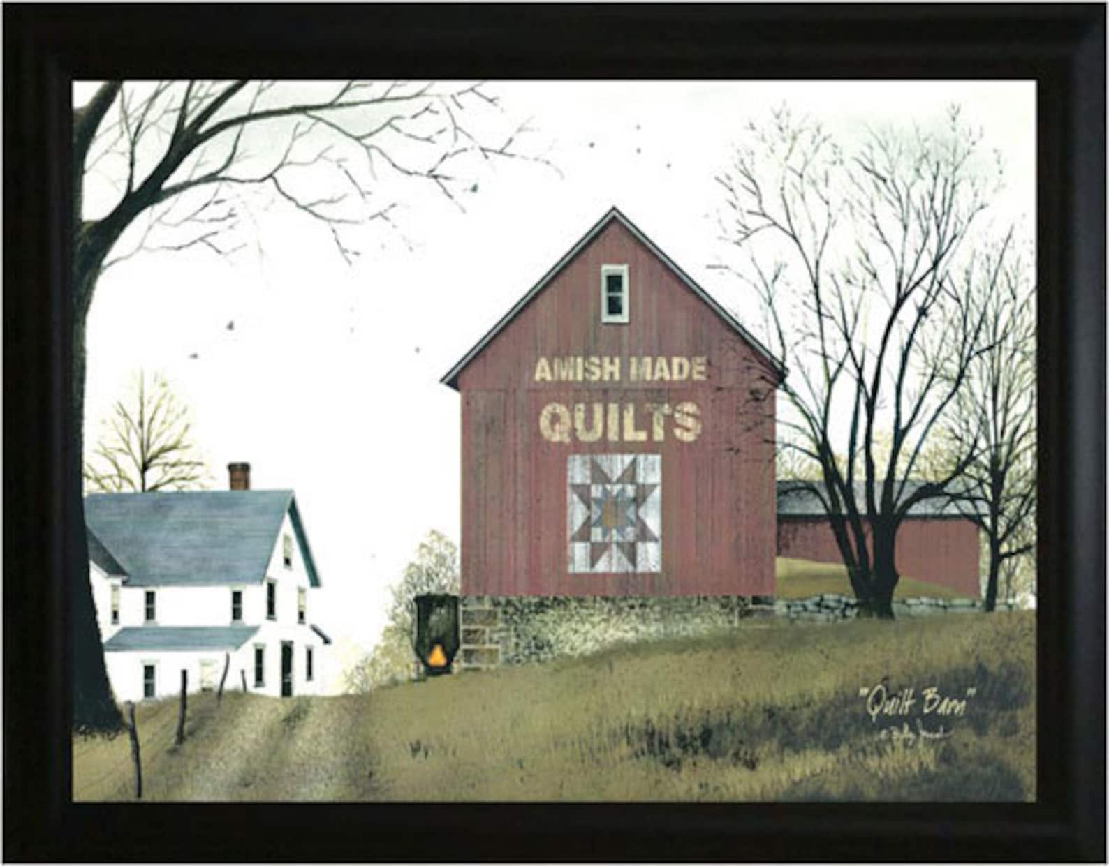 Amish Quilt Framed Art By Billy Jacobs Etsy