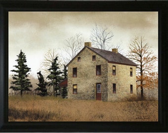 Old Stone House - Framed Art By Billy Jacobs
