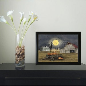 Spooky Harvest Moon - Framed Art by Billy Jacobs - Etsy