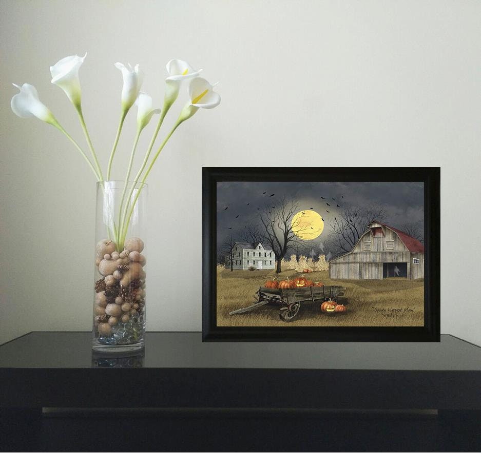 Spooky Harvest Moon - Framed Art by Billy Jacobs - Etsy