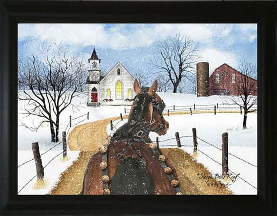 Sleigh Bells Ring - Framed Art by Billy Jacobs - Etsy