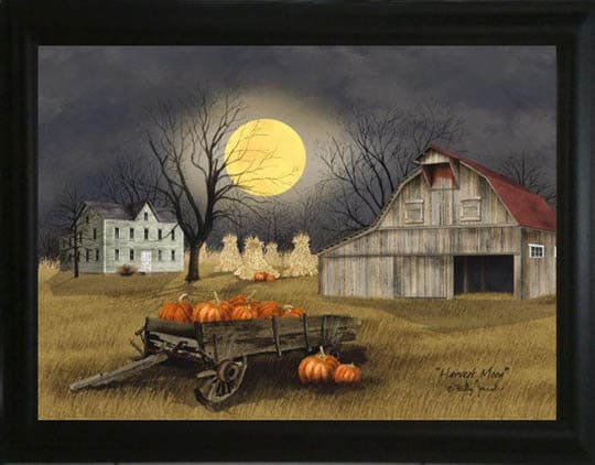 Harvest Moon - Framed Art by Billy Jacobs - Etsy