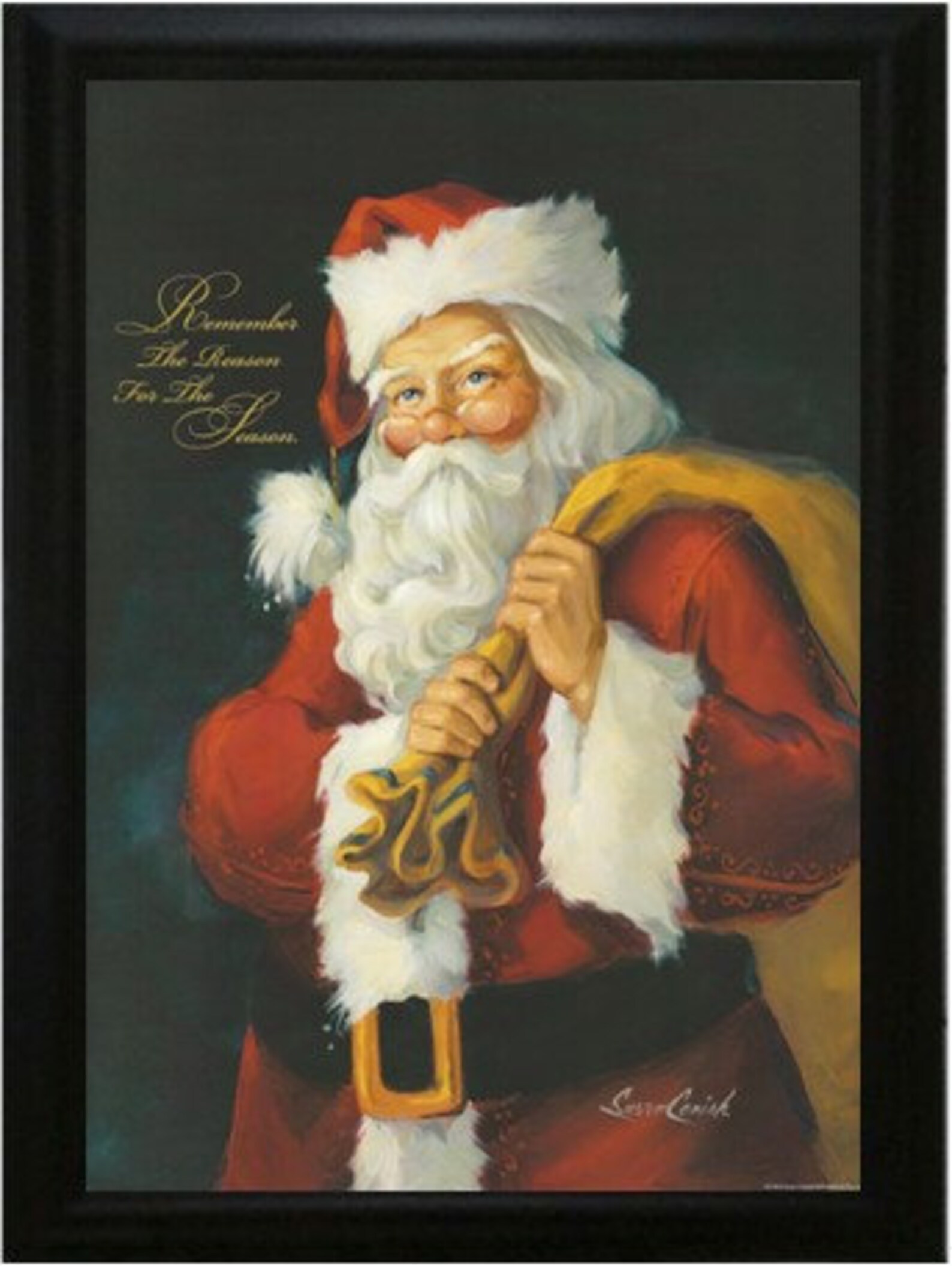 Remember Santa Framed Art By Susan Cormish Etsy