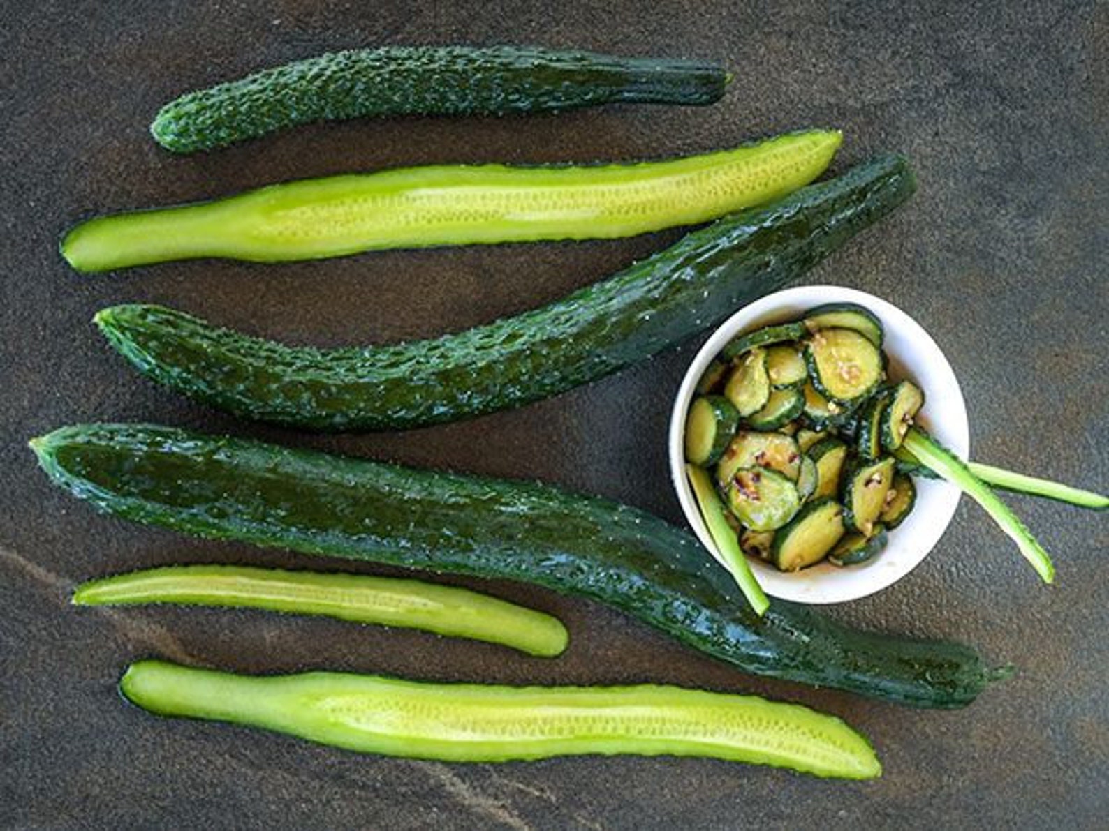 50 CHINA JADE Burpless Cucumber Seeds Nongmo Heirloom Great Etsy