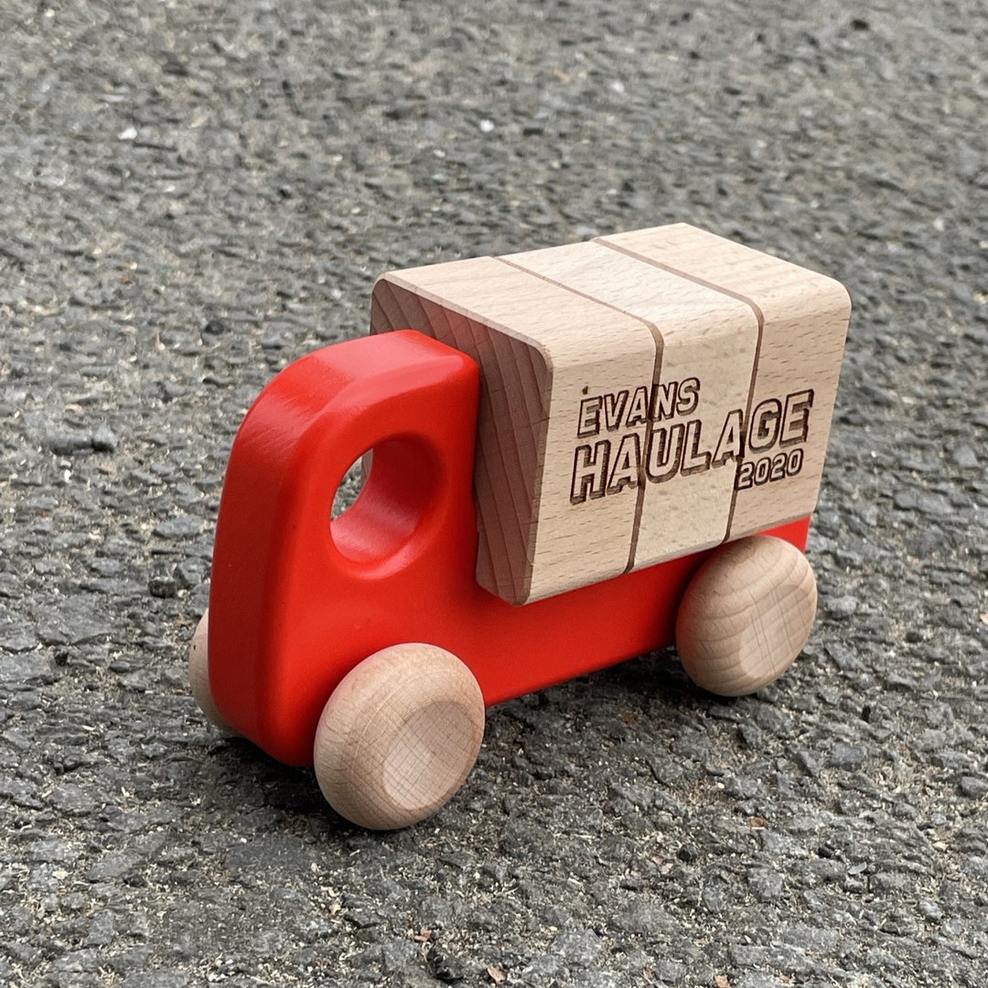 Personalised Wood Toy Truck Personalized Wooden Toys Wooden Gifts for