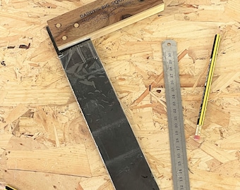 Personalised Wooden Carpenters Square: Woodworker Gift