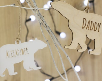 Personalised Animal Christmas Bauble