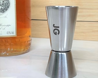 Personalised Cocktail Jigger - Stainless steel cocktail set - personalised stainless steel jigger - shot measurer - gifts for him - for her