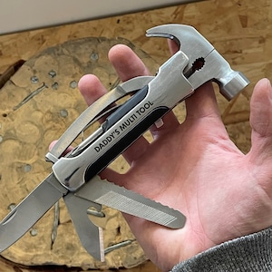 Personalised Multi-tool | 9 in 1 Multi Tool | Gifts for him | Gifts for Dad | Personalised Father's Day Gifts | Multi Tool for Dad