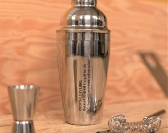 Personalised Stainless Steel Cocktail Shaker