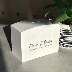 Personalised White Money Box | Personalized Wooden Money Box | Money Box for Kids | Bespoke money box | Gifts for Children