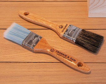 Personalised Paint Brush - Engraved Wooden Brush - Personalised Gift - New Home Gift - Christmas - Gift for Painter - gift for him